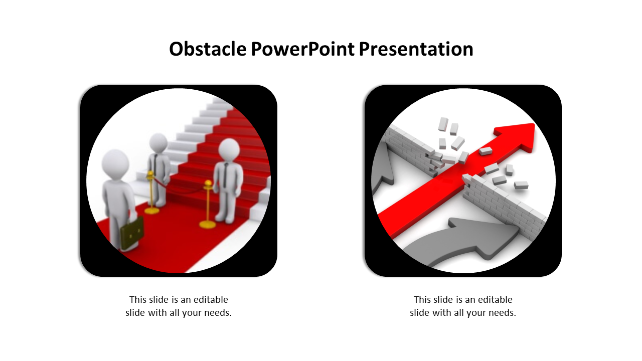 Simple and Stunning Obstacle PowerPoint Presentation